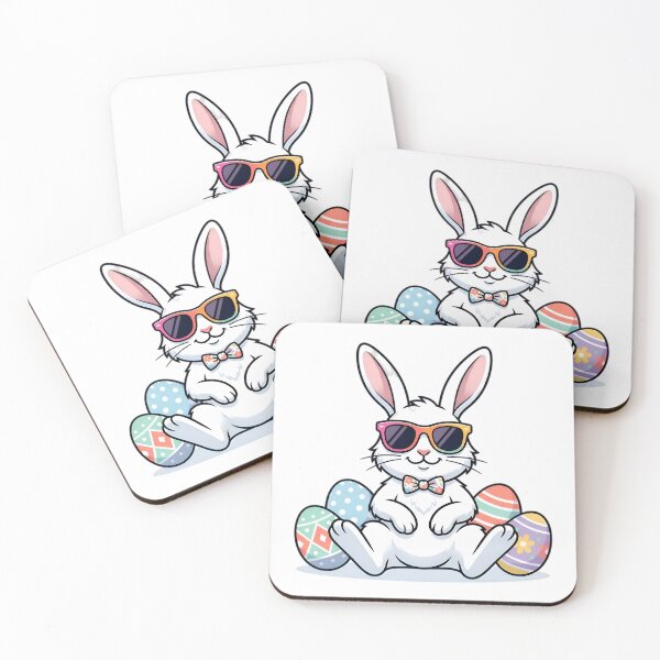 Item preview, Too Cool for Easter Bunny - Sunglasses Rabbit Streetwear Aesthetic designed and sold by AlanyaArtX.