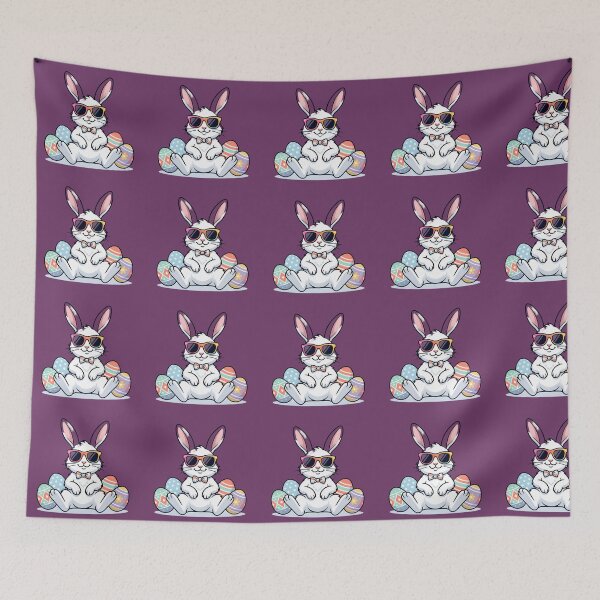 Item preview, Too Cool for Easter Bunny - Sunglasses Rabbit Streetwear Aesthetic designed and sold by AlanyaArtX.