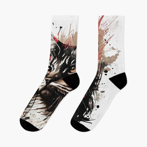 Item preview, Ink Splash Cat Portrait – Modern Abstract Feline Art designed and sold by Dyan4.