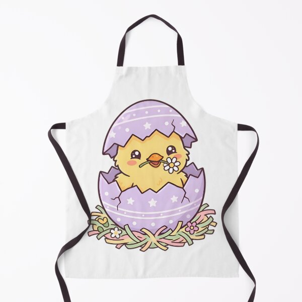 Item preview, > Cute Baby Chick Hatching from Easter Egg with Daisy - Sweet Spring Art designed and sold by AlanyaArtX.