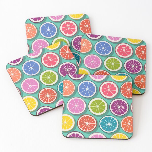 Item preview, citrus polka pop teal designed and sold by scrummy.