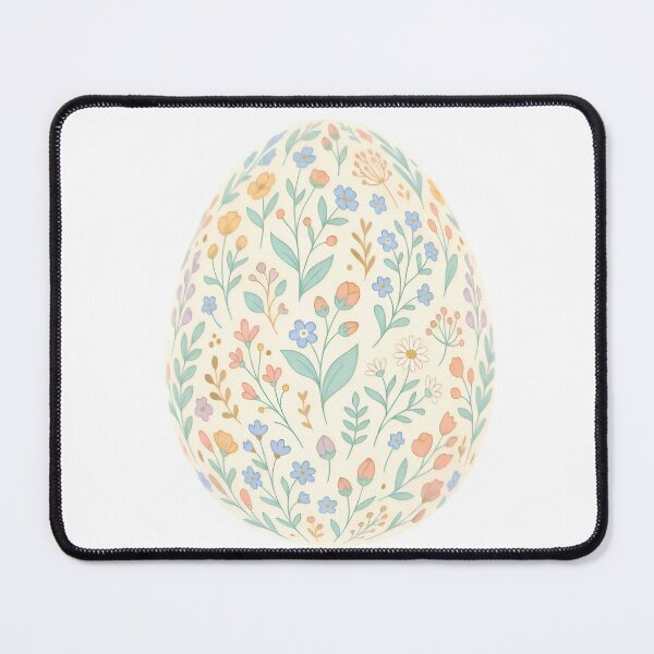 Item preview, > Aesthetic Floral Patterned Easter Egg - Modern Botanical Spring Art designed and sold by AlanyaArtX.