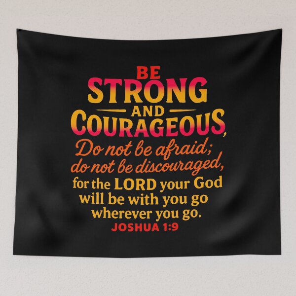 Item preview, Joshua 1:9 Be Strong and Courageous  designed and sold by plushism.