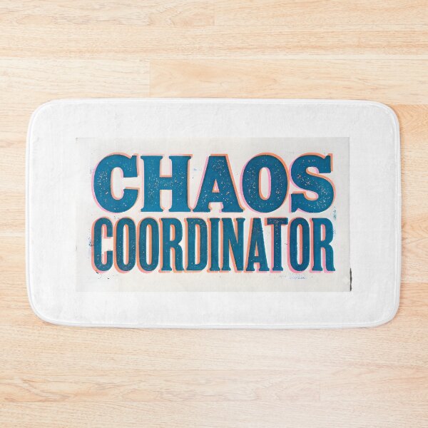 Item preview, Chaos Coordinator - Blue Risograph Typography designed and sold by AlanyaArtX.