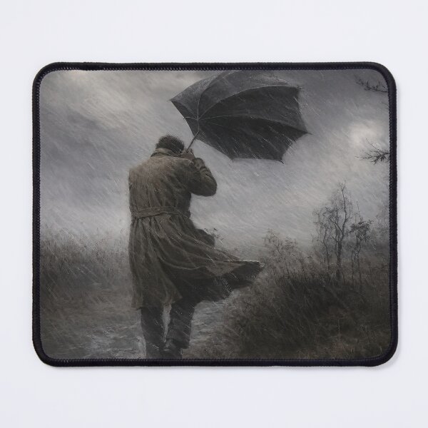 Item preview, Man And Umbrella / Impressionistic Street Scene  designed and sold by drozdovs16.