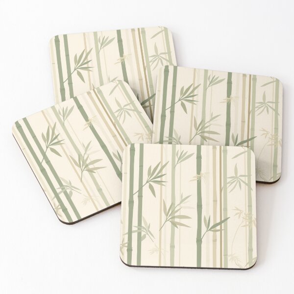 Item preview, Japanese Bamboo Forest Pattern — Sage Green Neutral Minimalist Botanical Print designed and sold by AiMEiRi.