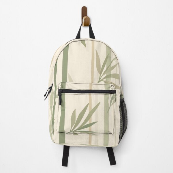 Item preview, Japanese Bamboo Forest Pattern — Sage Green Neutral Minimalist Botanical Print designed and sold by AiMEiRi.
