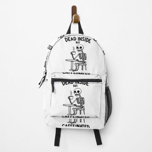 Item preview, Funny Skeleton Dead Inside But Caffeinated Coffee Lover designed and sold by AlanyaArtX.