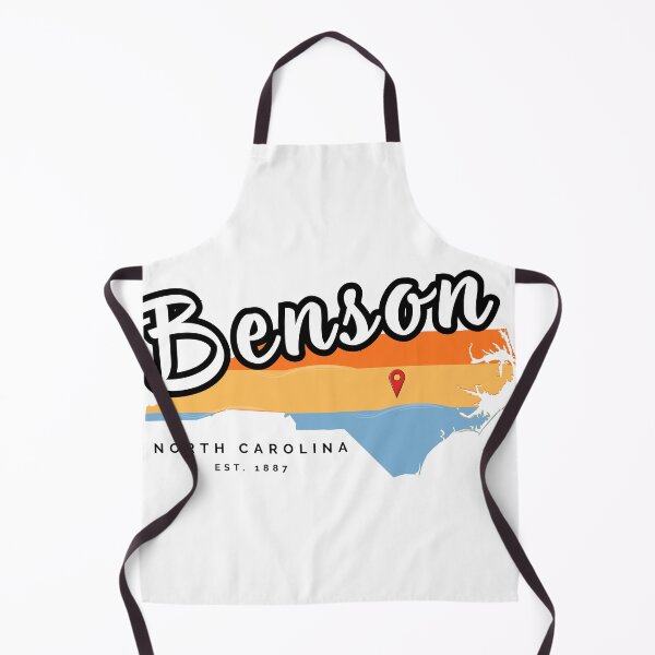 Item preview, Benson North Carolina Vintage Retro Sunset State Map designed and sold by raynmandesigns.