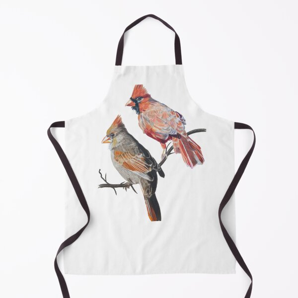 Item preview, Cardinal Couple Colored Pencil Drawing designed and sold by Heather Barker.