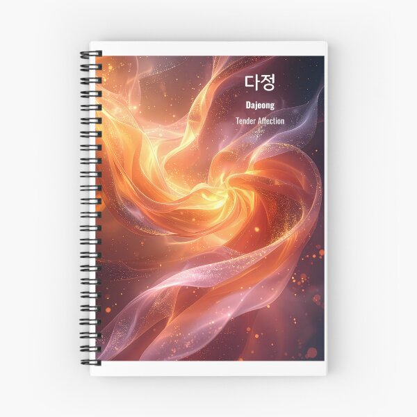 Item preview, Korean Word "Dajeong" (Warm-heartedness) – Dynamic Hangul Typography Art designed and sold by ZenHangulArt.