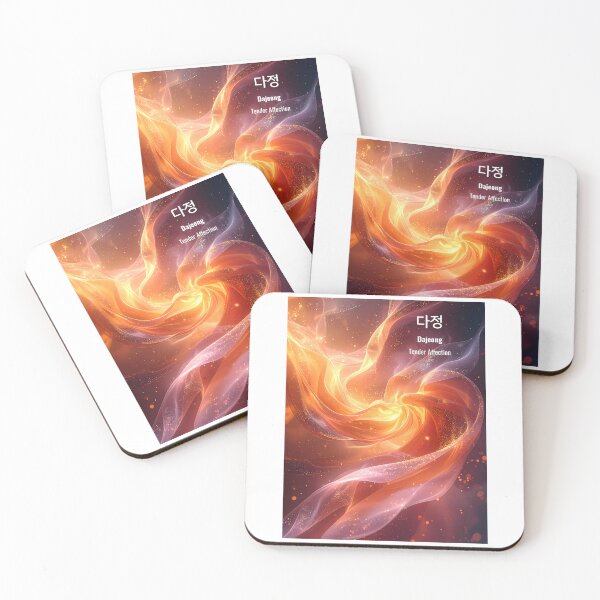 Item preview, Korean Word "Dajeong" (Warm-heartedness) – Dynamic Hangul Typography Art designed and sold by ZenHangulArt.