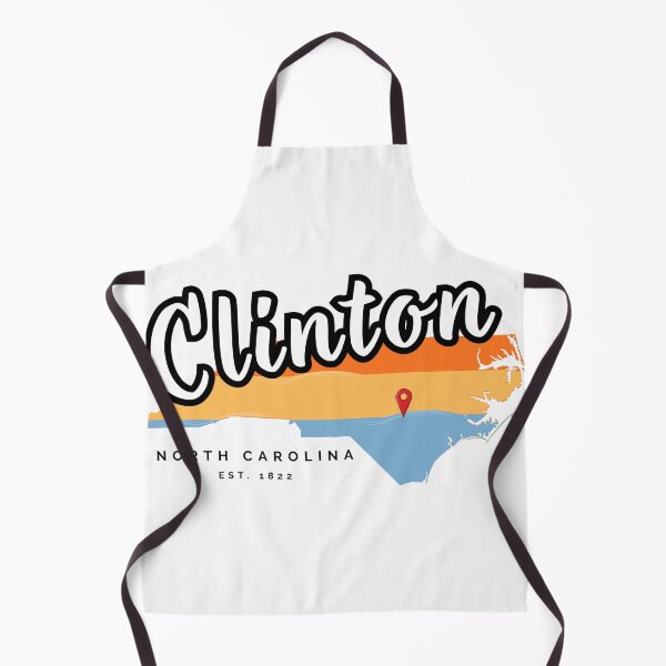 Item preview, Clinton North Carolina Retro 70s Sunset Map Graphic designed and sold by raynmandesigns.