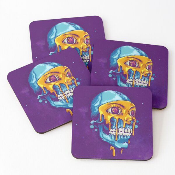 Item preview, Melting Skull Vector Painting - Bold Surreal Art designed and sold by Zasuwasz.