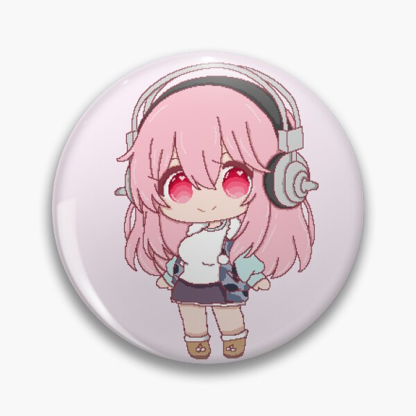 Item preview, Super Sonico chibi pixel-art designed and sold by MiloBoo.