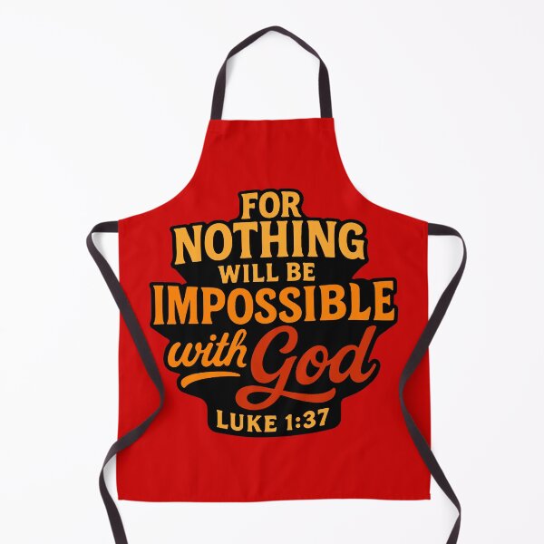 Item preview, Luke 1:37 For Nothing Will Be Impossible With God designed and sold by plushism.