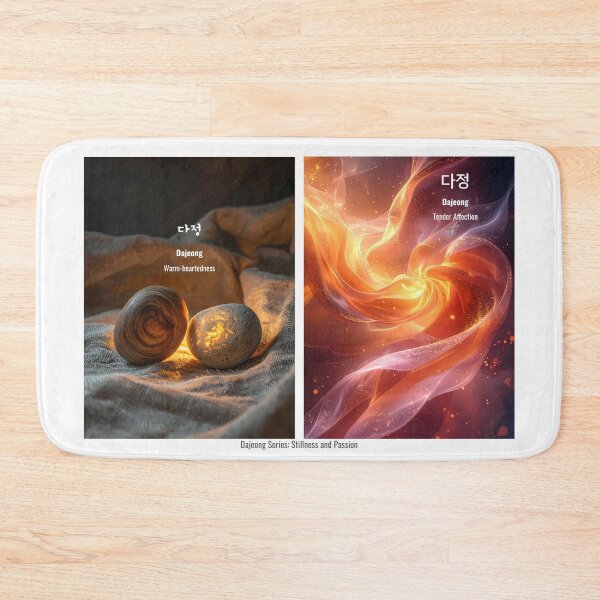 Item preview, Korean Word "Dajeong" (Warm-heartedness) – Hangul Typography Art Set designed and sold by ZenHangulArt.