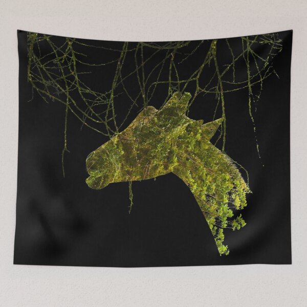 Item preview, Giraffe in the Wild - Double Exposure Nature Art designed and sold by AbulailArt.