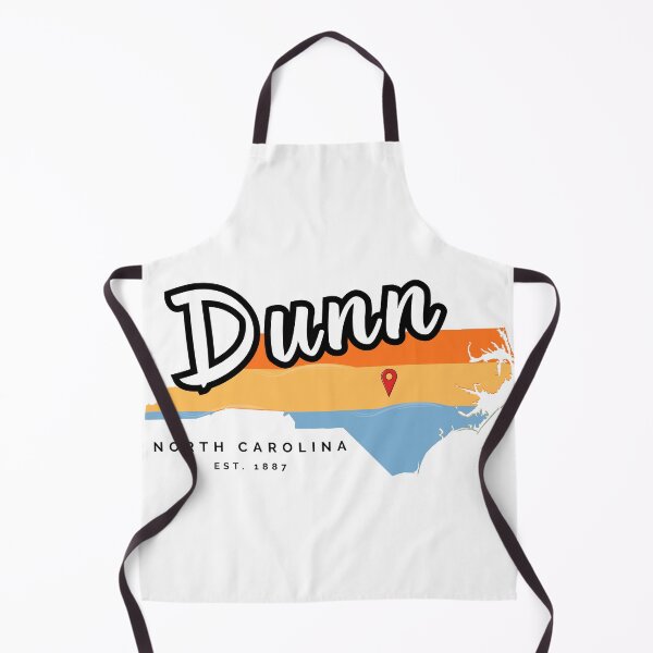 Item preview, Dunn North Carolina Vintage State Map Retro Wave designed and sold by raynmandesigns.