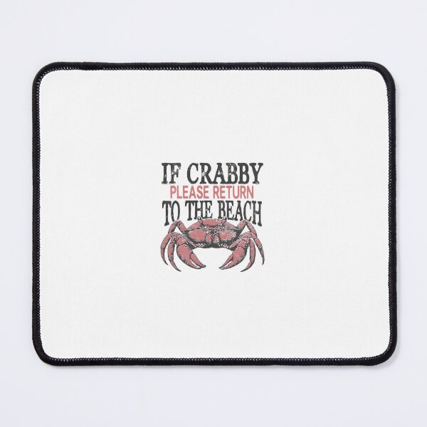Item preview, If Crabby Please Return to the Beach — Funny Retro Pink Crab Summer designed and sold by Colorful-Garden.