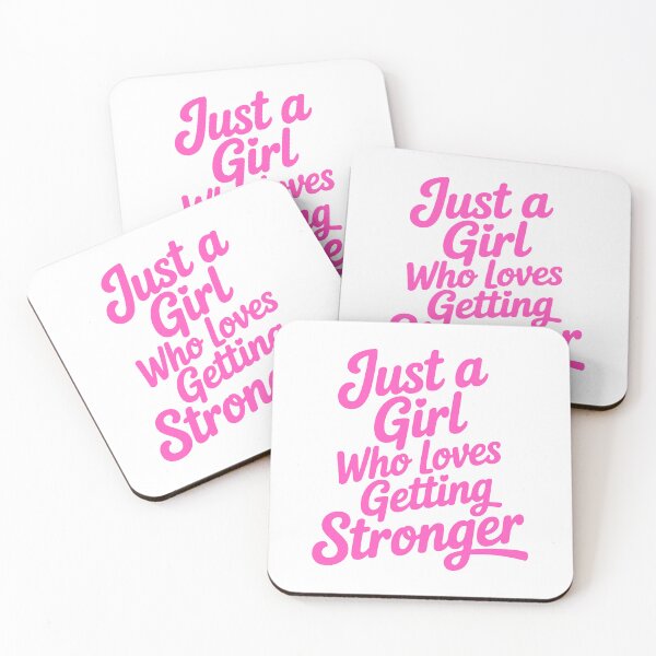 Item preview, Just a Girl Who Loves Getting Stronger – Empowering Fitness Graphic for Women Who Lift designed and sold by PMCreative.