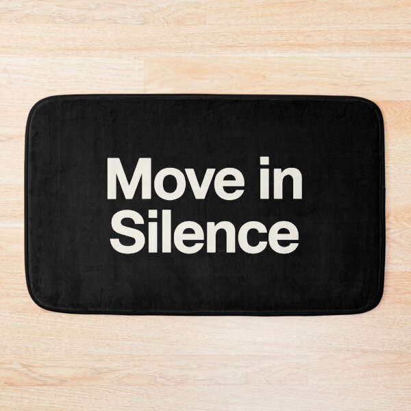 Item preview, Move in Silence Minimal Dark Aesthetic Introvert Quote Typography T-Shirt designed and sold by slumber-1.