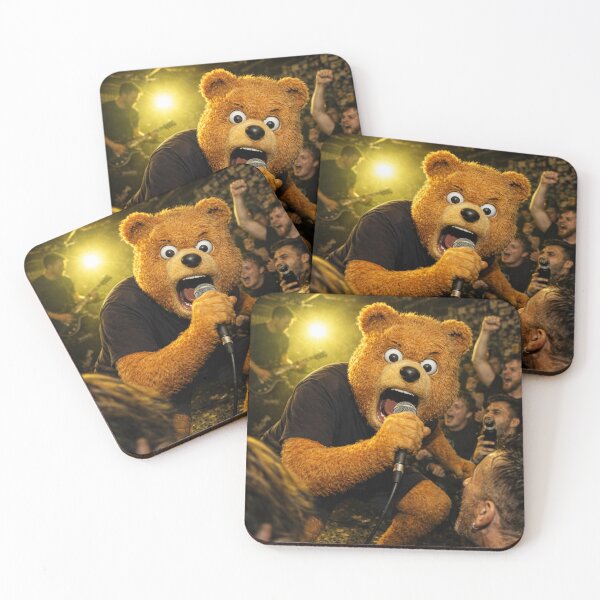 Item preview, Punk Rock Teddy Bear – Cute Chaos Hardcore Gig designed and sold by onlin3boutiqu3.