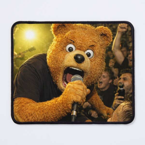 Item preview, Punk Rock Teddy Bear – Cute Chaos Hardcore Gig designed and sold by onlin3boutiqu3.