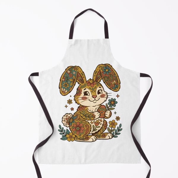Item preview, Floral Easter Bunny - Watercolor Spring Flowers Aesthetic designed and sold by AlanyaArtX.