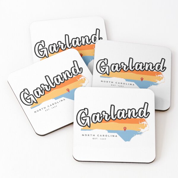 Item preview, Garland North Carolina Retro Sunset State Map Design designed and sold by raynmandesigns.