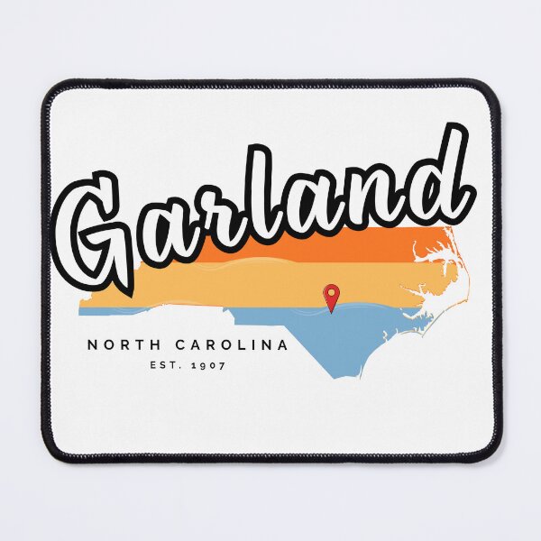 Item preview, Garland North Carolina Retro Sunset State Map Design designed and sold by raynmandesigns.