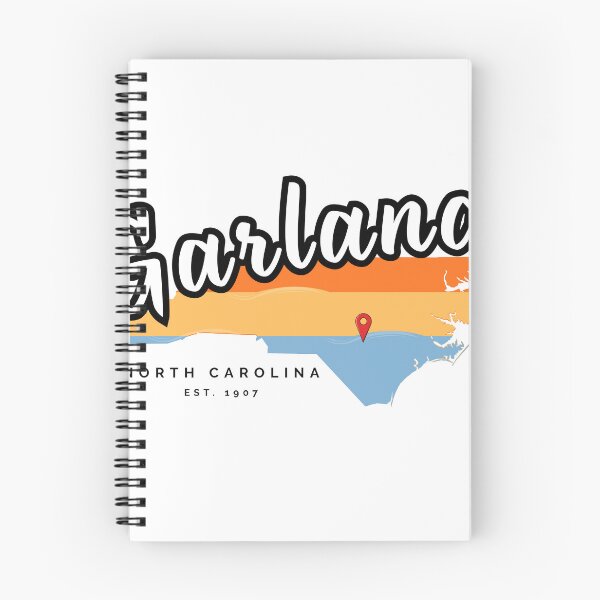 Item preview, Garland North Carolina Retro Sunset State Map Design designed and sold by raynmandesigns.