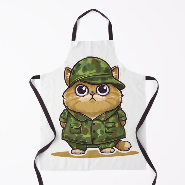 Item preview, Cartoon Soldier Cat designed and sold by Retro Whimsy.