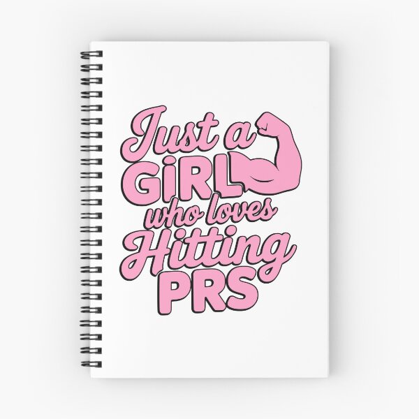 Item preview, Just a Girl Who Loves Hitting PRs Pink Gym Typography designed and sold by PMCreative.