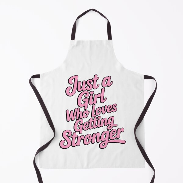 Item preview, Just a Girl Who Loves Getting Stronger Pink Gym Typography designed and sold by PMCreative.
