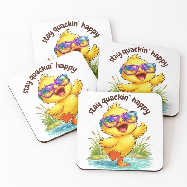 Item preview, Stay Quackin' Happy Dopamine Dressing Duck designed and sold by Cana Creations.