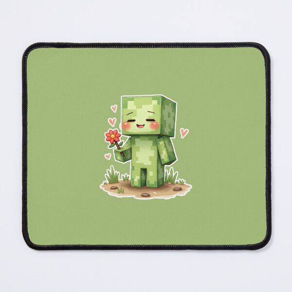 Item preview, Cute Blocky Mine Player Character- Fun Kid Gaming Love Design (version 3) designed and sold by SlightlyUnreal.