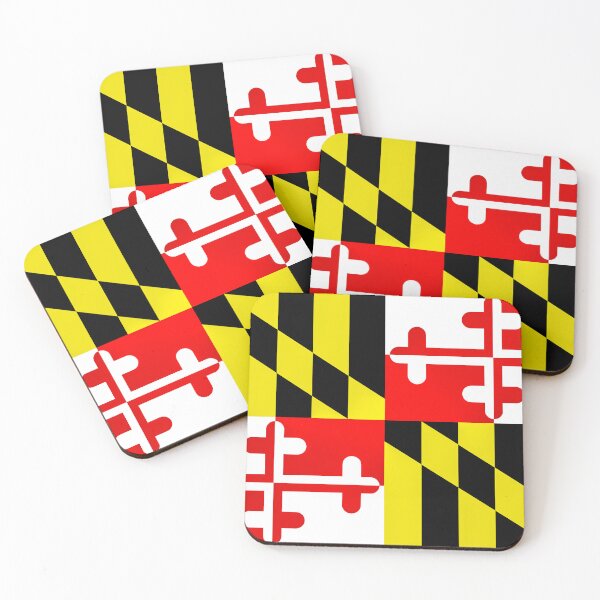 Item preview, The state flag of Maryland a Mid-Atlantic state designed and sold by Peter Etchells.