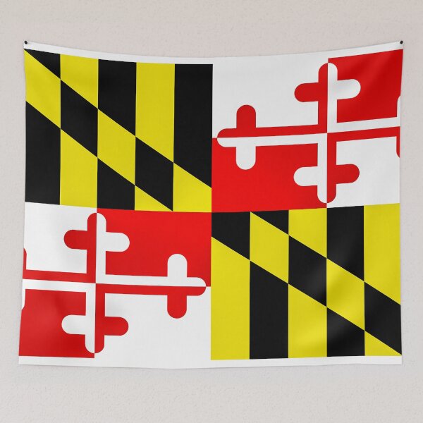 Item preview, The state flag of Maryland a Mid-Atlantic state designed and sold by Peter Etchells.