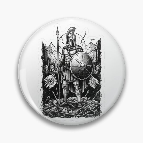 Item preview, Spartan Guardian of Ruins – Ancient Warrior of Valor designed and sold by DragonSerpent Ink.