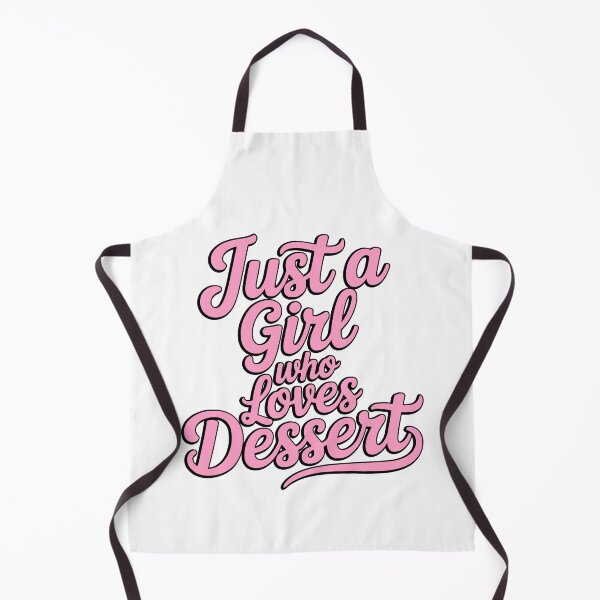 Item preview, Just a Girl Who Loves Dessert Pink Retro Typography designed and sold by PMCreative.