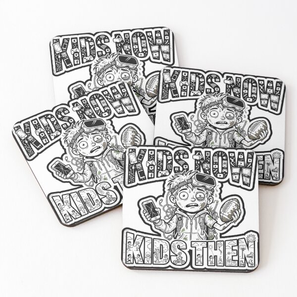 Item preview, Kids Now vs Then Funny Contrast designed and sold by Imaginarium of Chaos falcon88 .