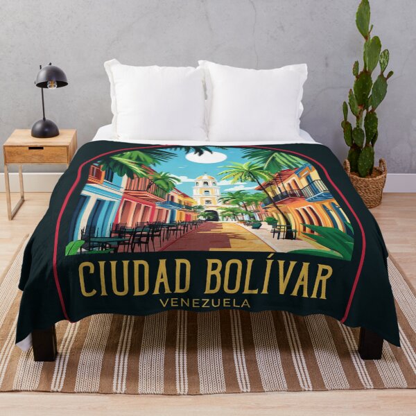 Item preview, Ciudad Bolívar Vintage Travel Illustration designed and sold by HomeLivingCo.