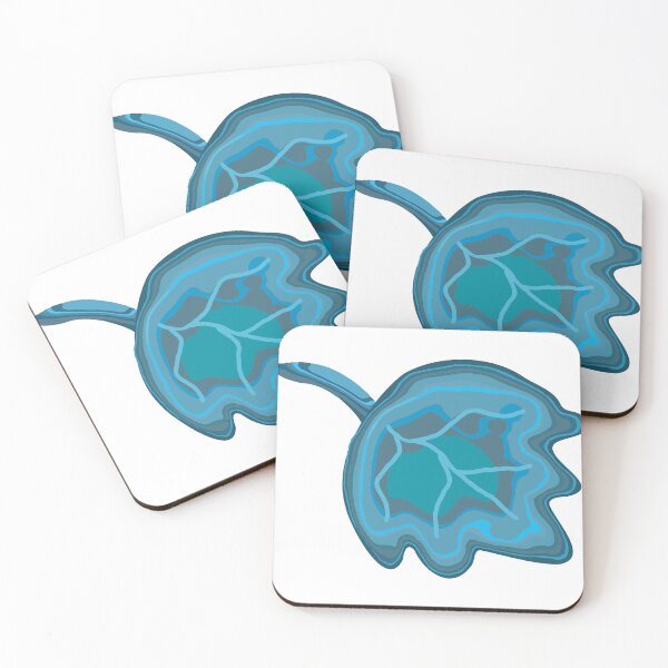 Item preview, Stylized blue leaf designed and sold by ZorianArt.
