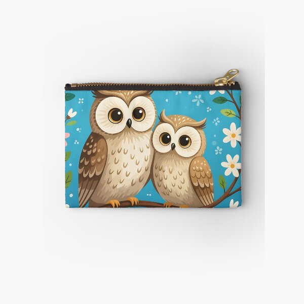 Item preview, Father and son owls on blossoming branch designed and sold by Ponted.