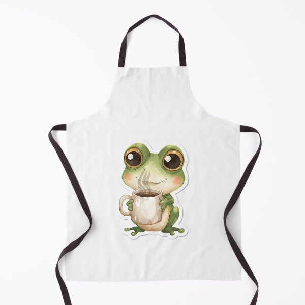Item preview, Cute Frog with the Coffee Cup designed and sold by Happy4uuuu.
