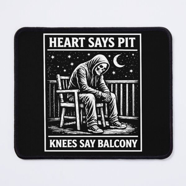 Item preview, funny heart says pit knees say balcony designed and sold by Kladhadredo.