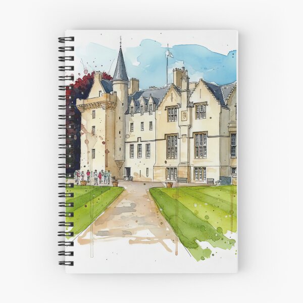 Item preview, Watercolour illustration of Brodie Castle, Highlands, Scotland designed and sold by davidelder.