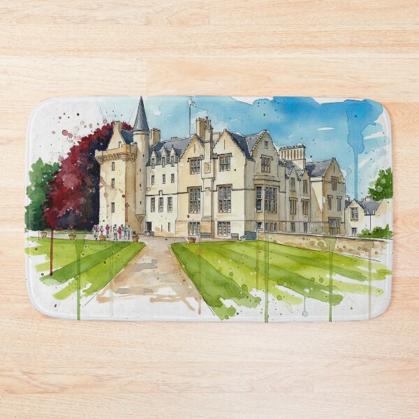 Item preview, Watercolour illustration of Brodie Castle, Highlands, Scotland designed and sold by davidelder.