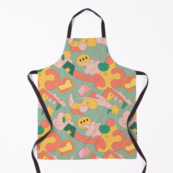 Item preview, Whimsical Cartoon Shapes & Happy Clouds Seamless Pattern designed and sold by Midnight Veil Designs.